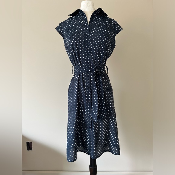Semi Sheer H&M Polka Dot Shirtdress - Picture 1 of 4